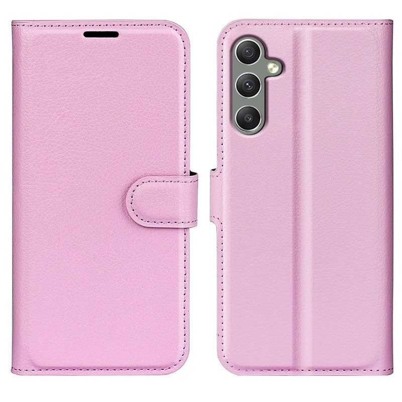 Samsung Galaxy A24 4G - Læder cover / pung - Pink