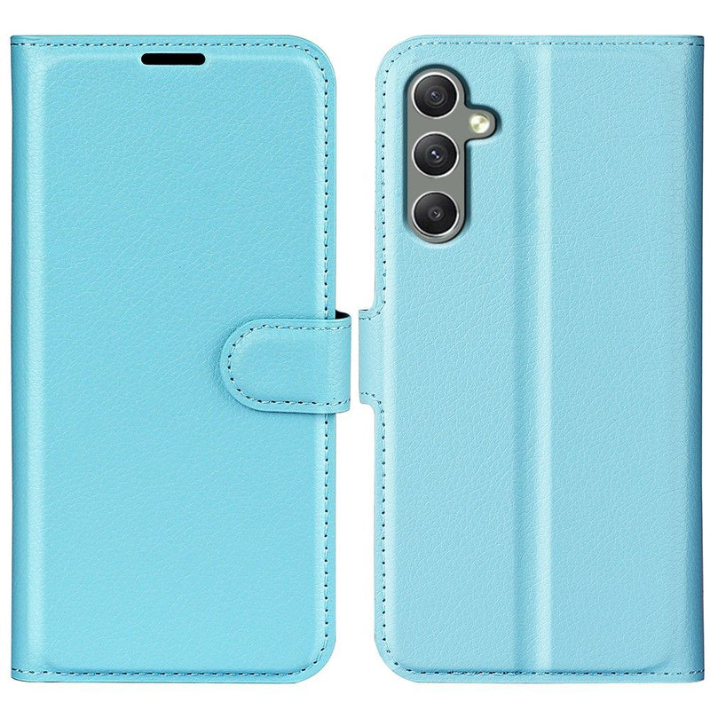 Samsung Galaxy A24 4G - Læder cover / pung - Blå