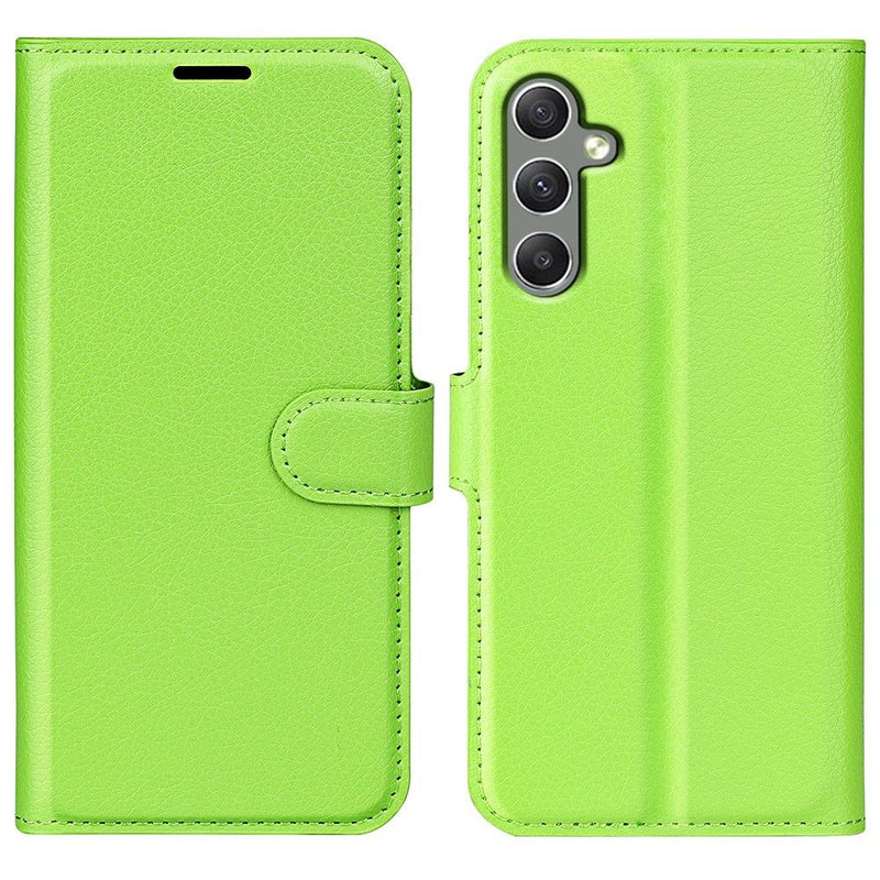 Samsung Galaxy A24 4G - Læder cover / pung - Grøn