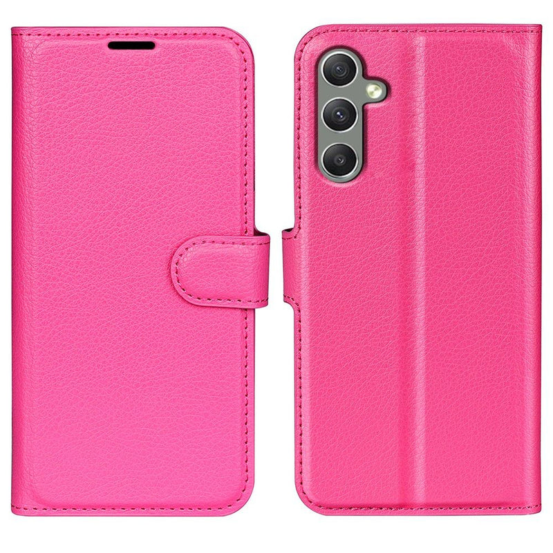 Samsung Galaxy A24 4G - Læder cover / pung - Rosa