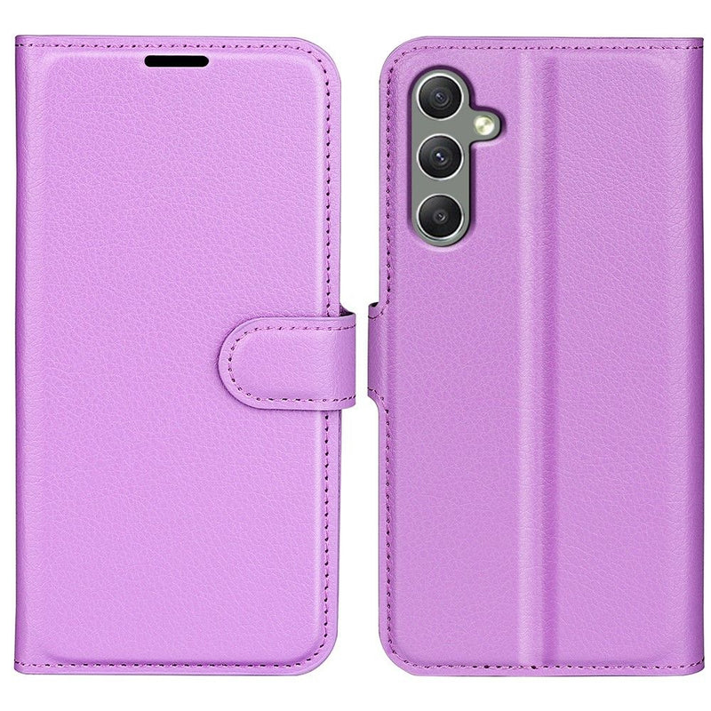 Samsung Galaxy A24 4G - Læder cover / pung - Lilla