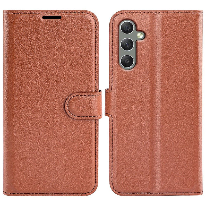 Samsung Galaxy A24 4G - Læder cover / pung - Brun