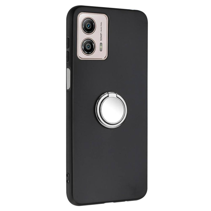 Motorola G53 5G / G23 4G / G13 4G - Magnetisk gummi cover med Kickstand - Sølv