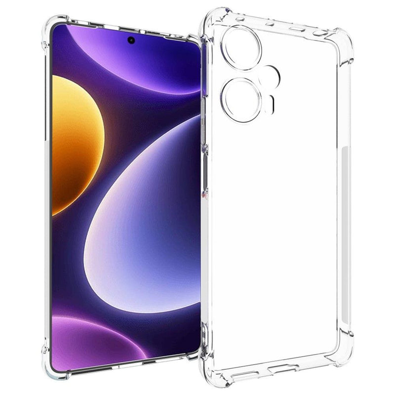 Xiaomi Poco F5 5G - Shockproof gummi cover - Transparent