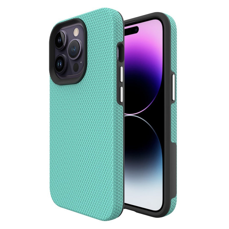 iPhone 15 Pro - Shockproof Hybrid cover - Mintgrøn