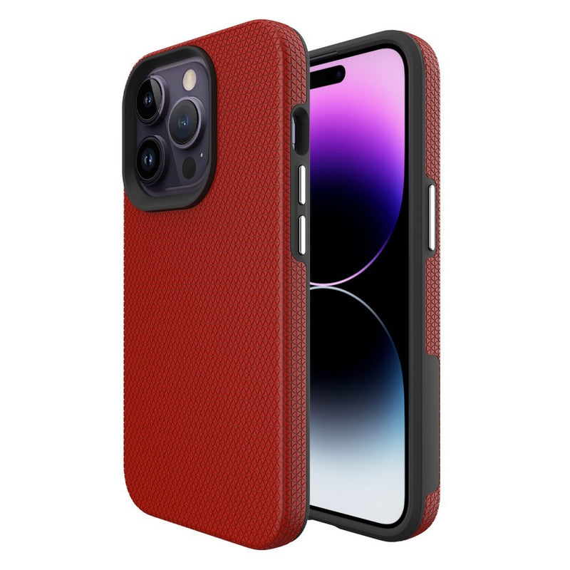 iPhone 15 Pro - Shockproof Hybrid cover - Rød