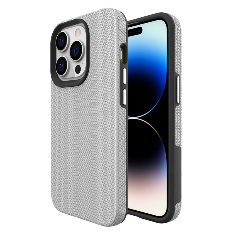 iPhone 15 Pro - Shockproof Hybrid cover - Sølv