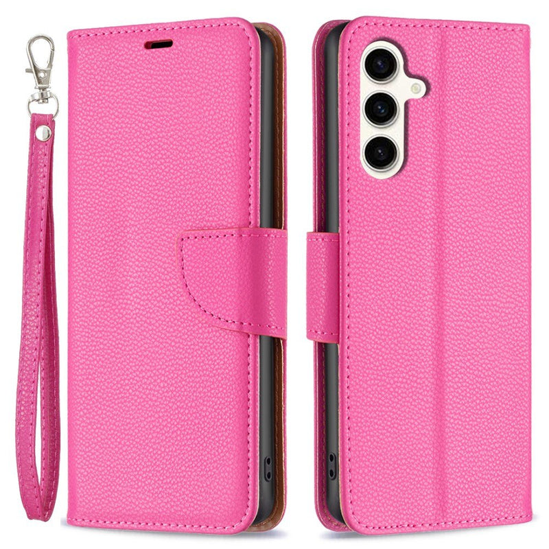 Samsung Galaxy S23 FE - Læder cover / pung - Rosa