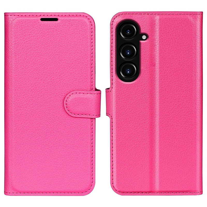 Samsung Galaxy S23 FE - Læder cover / pung - Rosa