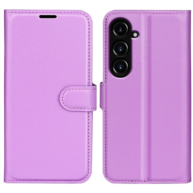 Samsung Galaxy S23 FE - Læder cover / pung - Lilla