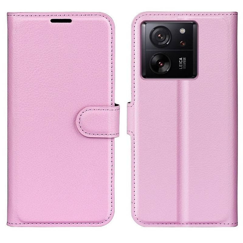 Xiaomi 13T / 13T Pro - Læder cover / pung - Pink