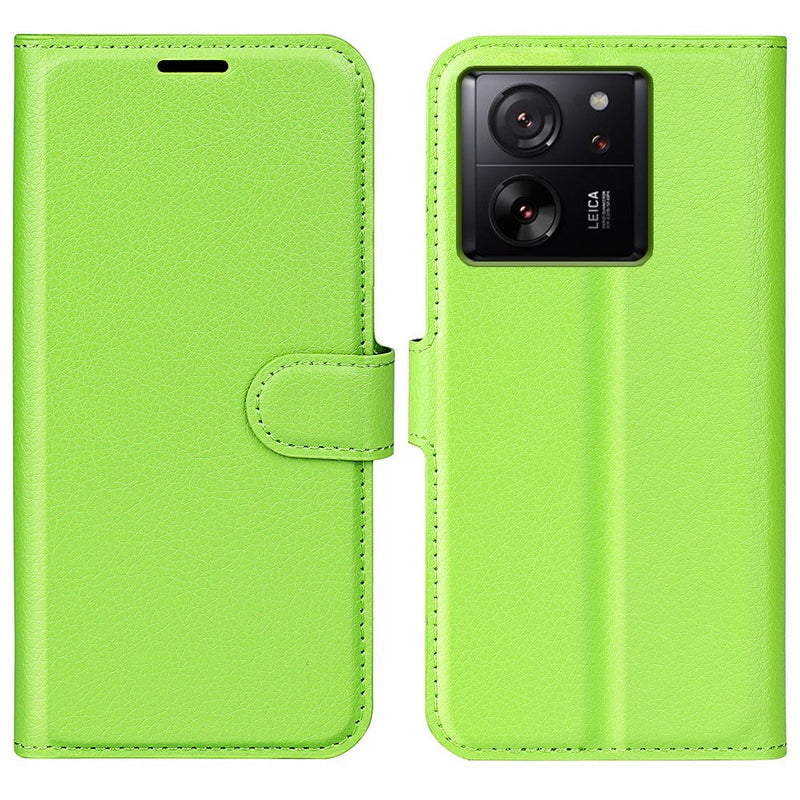 Xiaomi 13T / 13T Pro - Læder cover / pung - Grøn