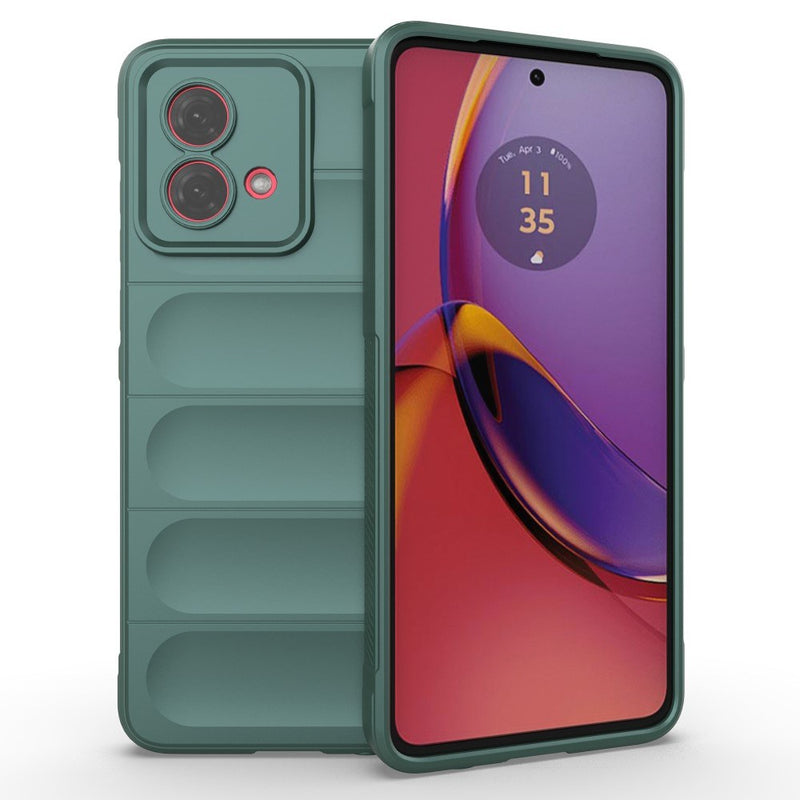 Motorola G84 5G - Wave gummi cover - Grøn