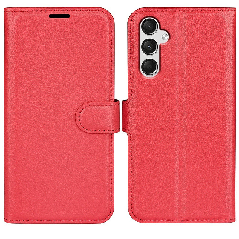 Samsung Galaxy A25 5G - Læder cover / pung - Rød