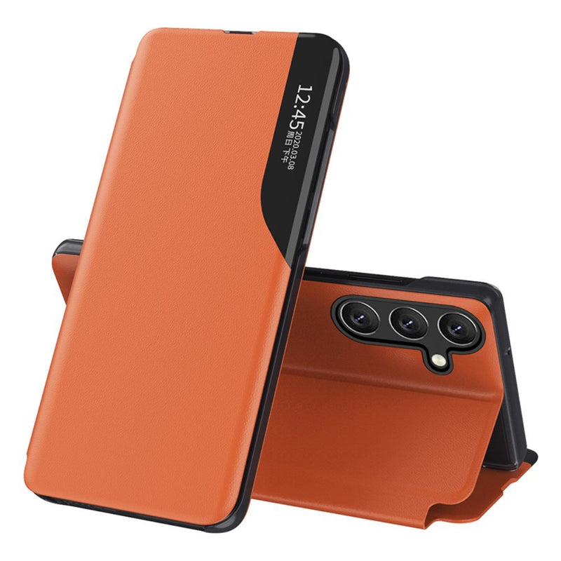 Samsung Galaxy A15 4G - View window læder cover - Orange