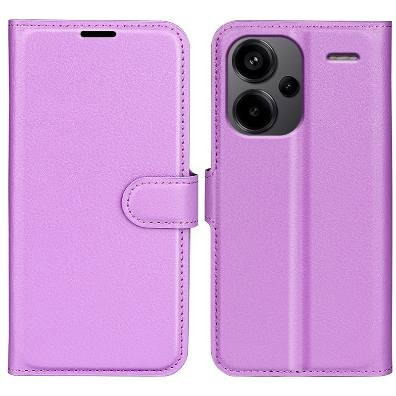 Xiaomi Redmi Note 13 Pro Plus 5G - Læder cover / pung - Lilla