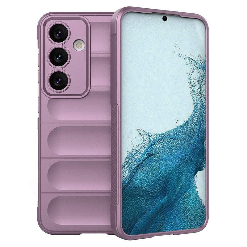 Samsung Galaxy S24 - Wave gummi cover - Lys lilla