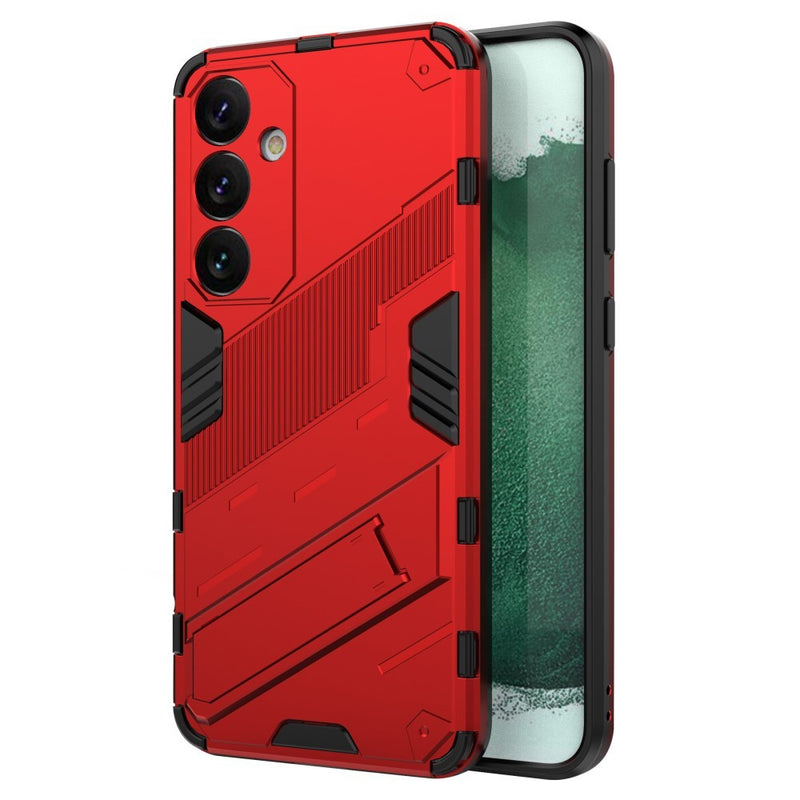 Samsung Galaxy S24 Plus - Shockproof Hybrid cover med kickstand - Rød