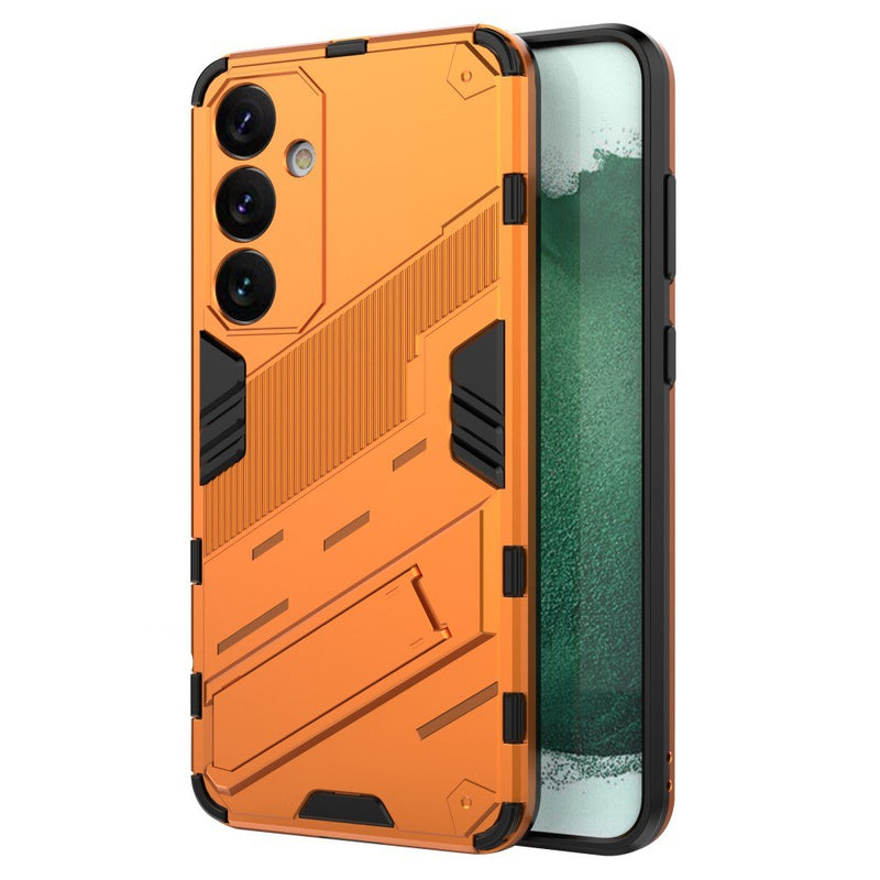 Samsung Galaxy S24 Plus - Shockproof Hybrid cover med kickstand - Orange