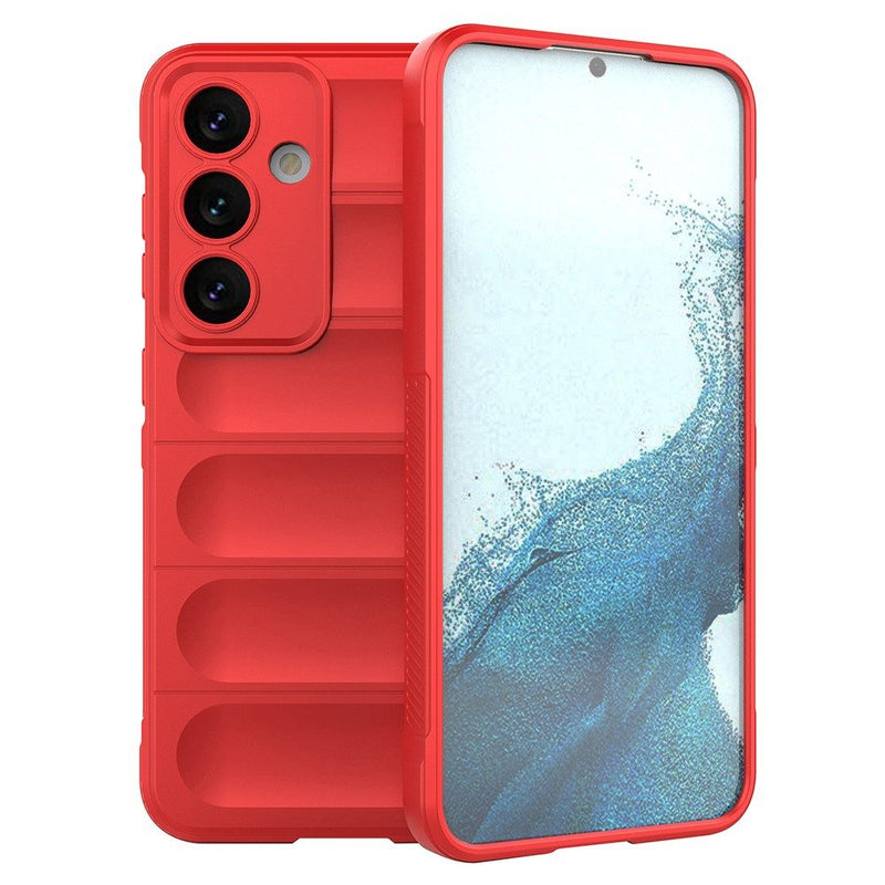 Samsung Galaxy S24 Plus - Wave gummi cover - Rød