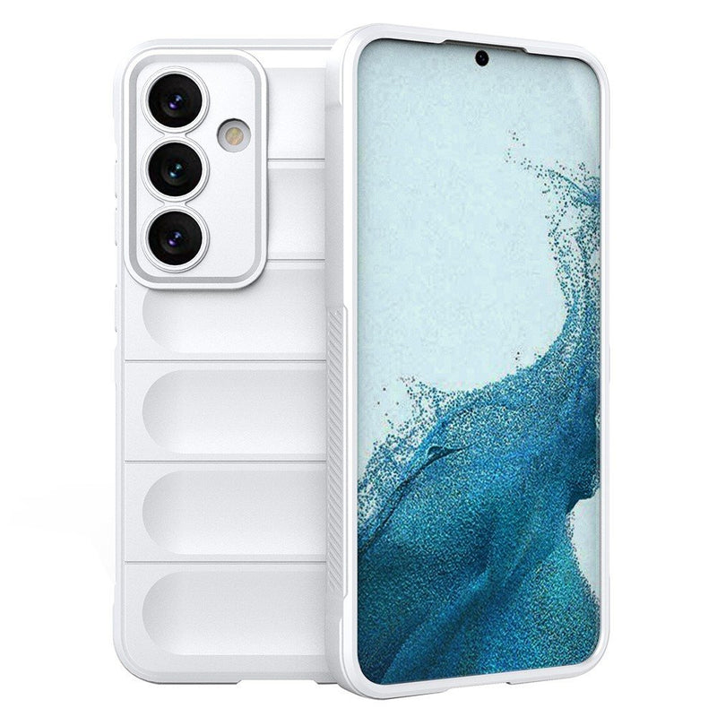 Samsung Galaxy S24 Plus - Wave gummi cover - Hvid