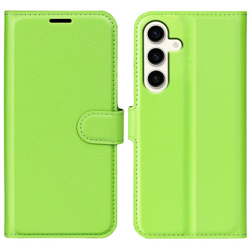 Samsung Galaxy S24 Plus - Læder cover / pung - Grøn