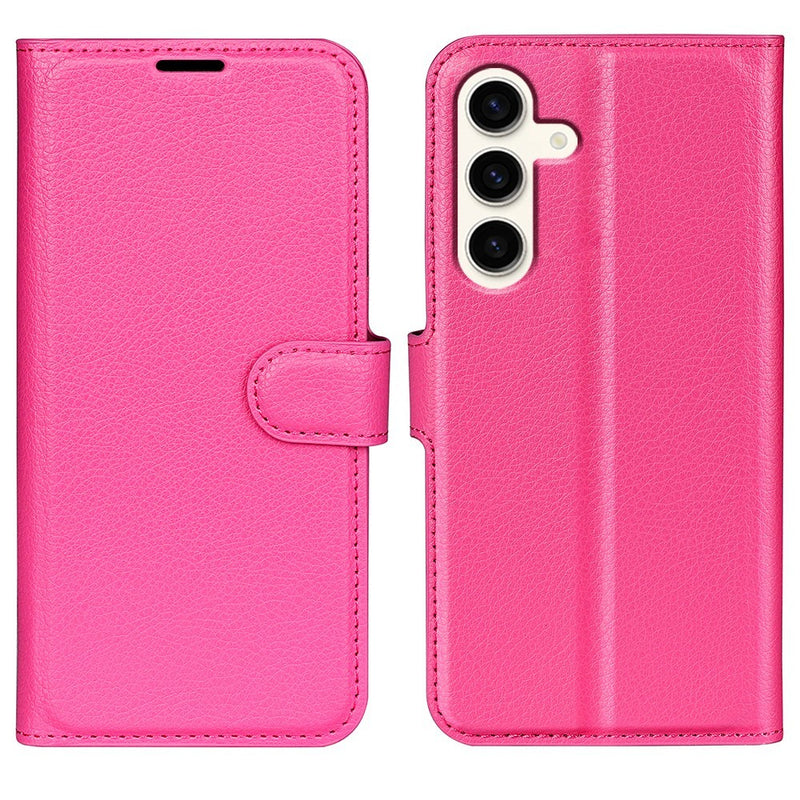 Samsung Galaxy S24 Plus - Læder cover / pung - Rosa