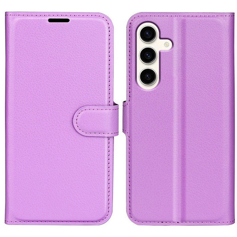 Samsung Galaxy S24 Plus - Læder cover / pung - Lilla