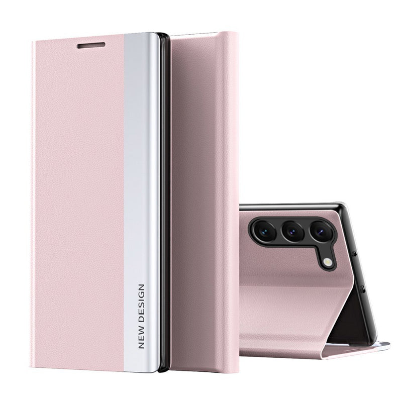 Samsung Galaxy S24 - Slim læder flip cover - Pink