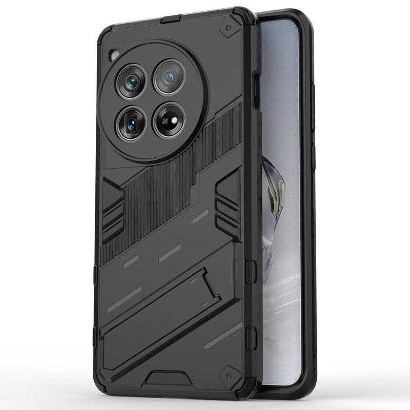 OnePlus 12 5G - Armor shockproof hybrid cover m/kickstand - Sort