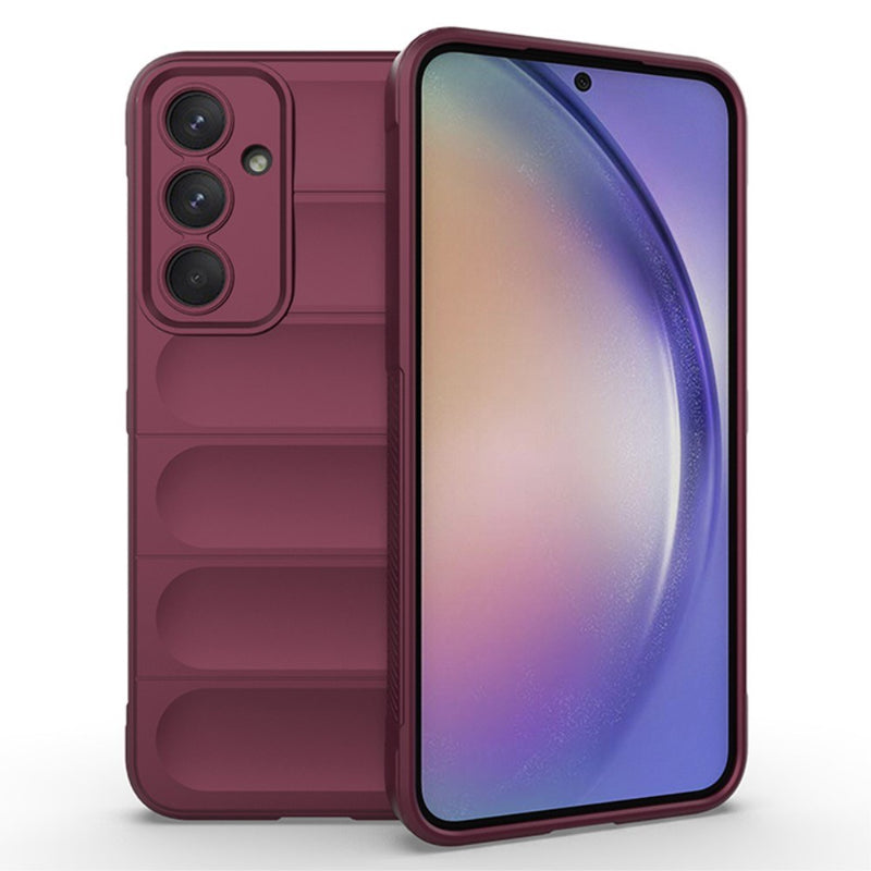 Samsung Galaxy A35 5G - WAVE gummi cover - Vinrød