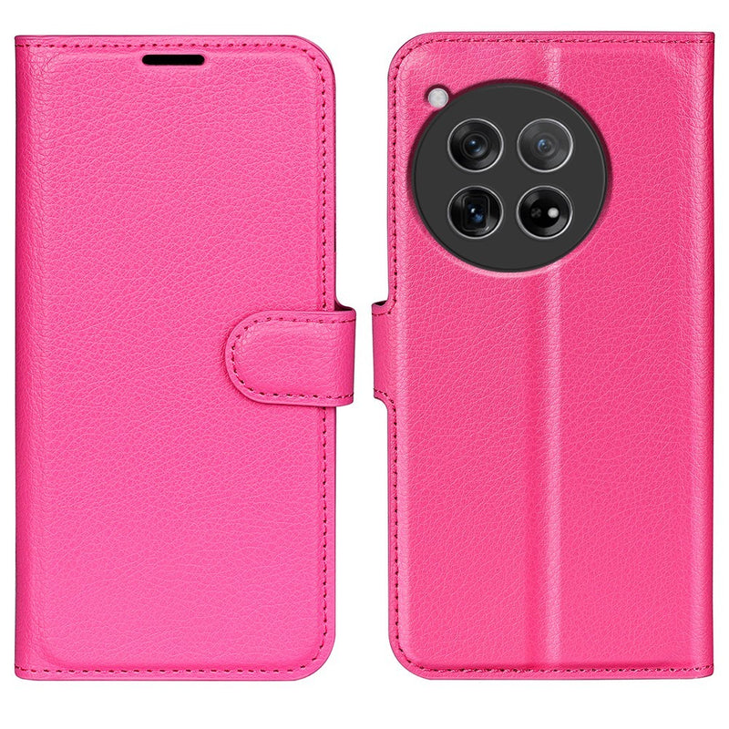 OnePlus 12 5G - Læder cover / pung - Rosa