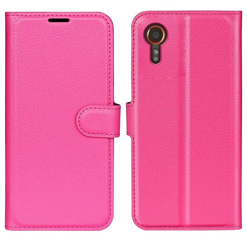 Samsung Galaxy Xcover 7 - Læder cover / pung - Rosa