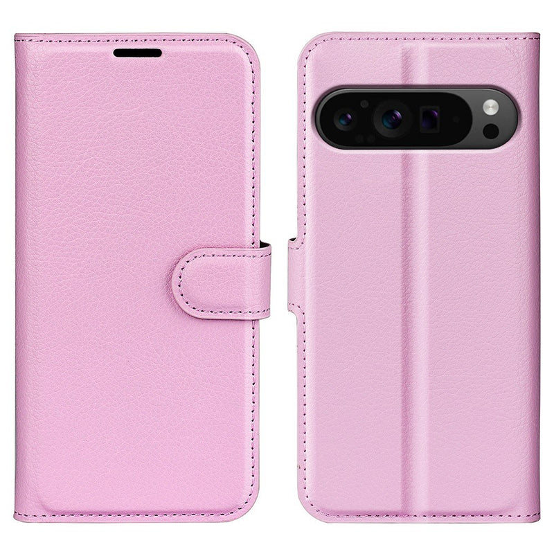 Google Pixel 9 Pro XL - Læder cover / pung - Pink