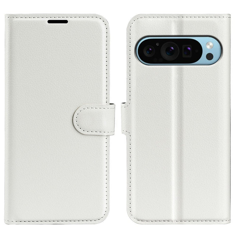 Google Pixel 9 / Pixel 9 Pro - Læder cover / pung - Hvid