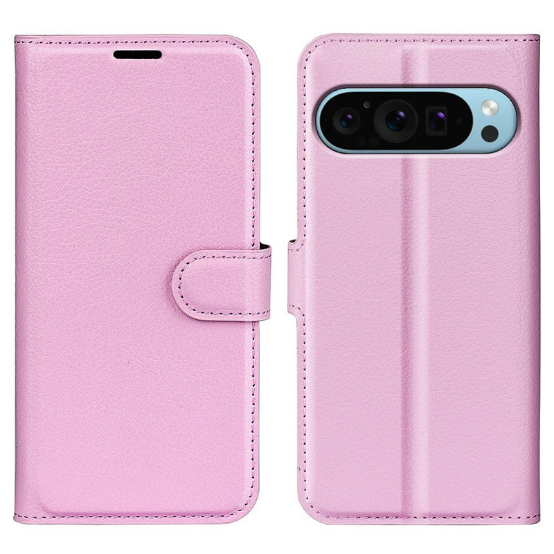 Google Pixel 9 / Pixel 9 Pro - Læder cover / pung - Pink