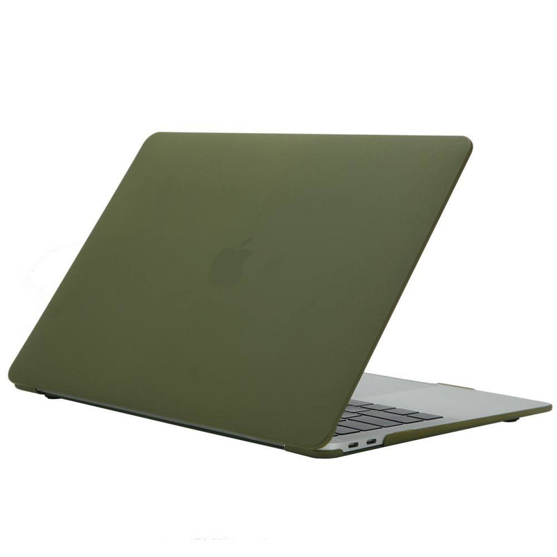 MacBook Air 13 M3 / M2 (2024/2022) - Slim hard cover til front og bagside - Avokadogrøn