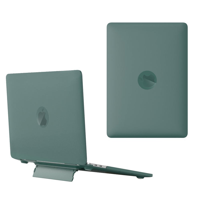 MacBook Pro 14 M3 / M2 / M1 (2023/2021) - Hard cover til front og bagside med Kickstand - Midnatsgrøn