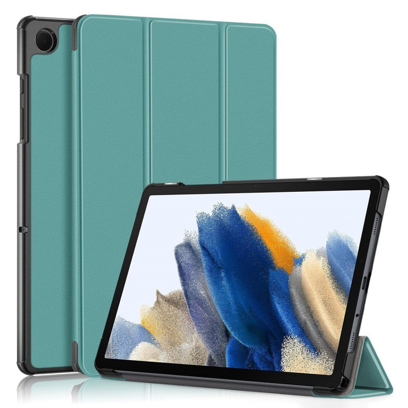 Samsung Galaxy Tab A9 Plus - Tri-Fold læder cover - Dybgrøn