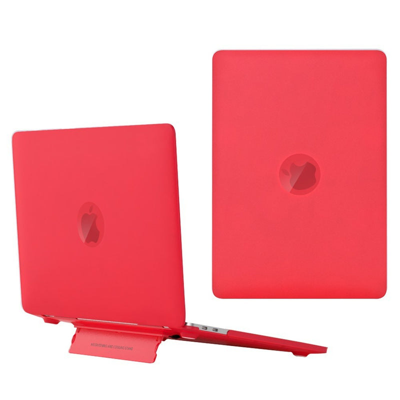 MacBook Air 13 (2010-2017) - Hard cover til front og bagside med Kickstand - Rød