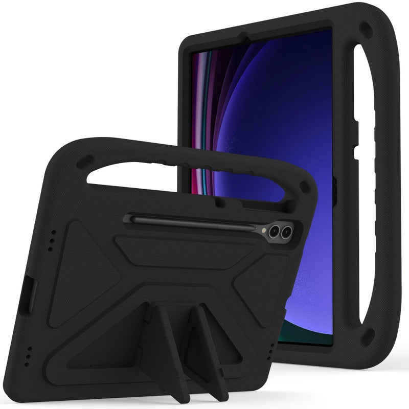 Samsung Galaxy Tab S9 Plus / Tab S8+/S7+ - Hybrid EVA cover - Børnevenligt - Sort