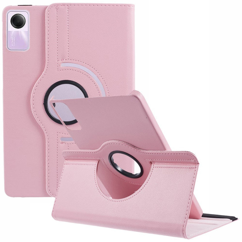 Xiaomi Redmi Pad SE - Læder cover 360 grader roterbar - Pink