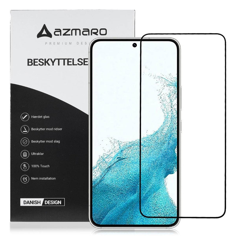 Samsung Galaxy S23 5G - Azmaro Premium hærdet beskyttelsesglas - Komplet dækning