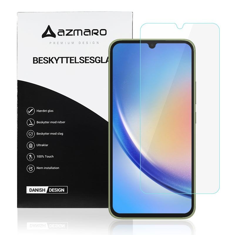 Samsung Galaxy A34 5G - Azmaro Ultra clear hærdet beskyttelsesglas - Transparent