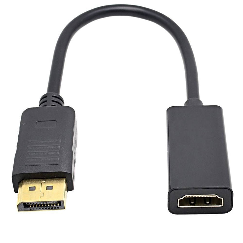 Big DisplayPort (han) til HDMI (hun) adapter - Sort