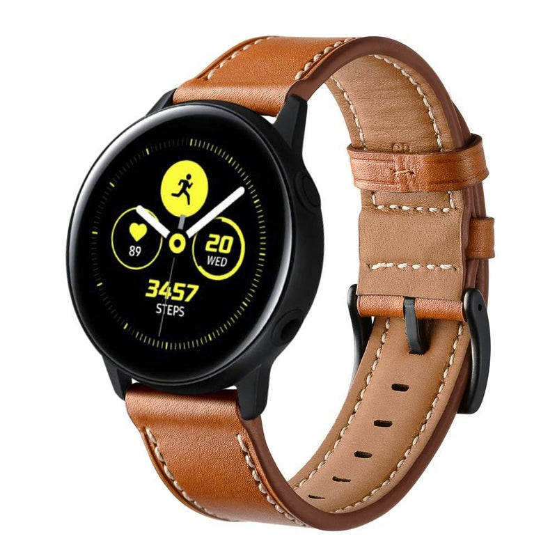 Samsung Galaxy Watch4 Classic 42mm / 46mm - Ægte læder urrem - Brun