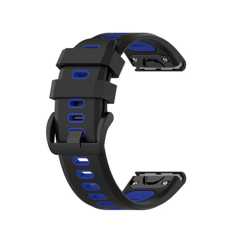 Garmin Tactix Delta / Garmin Fenix ââ6X GPS- Silikone urrem 26 mm - Sort/blå