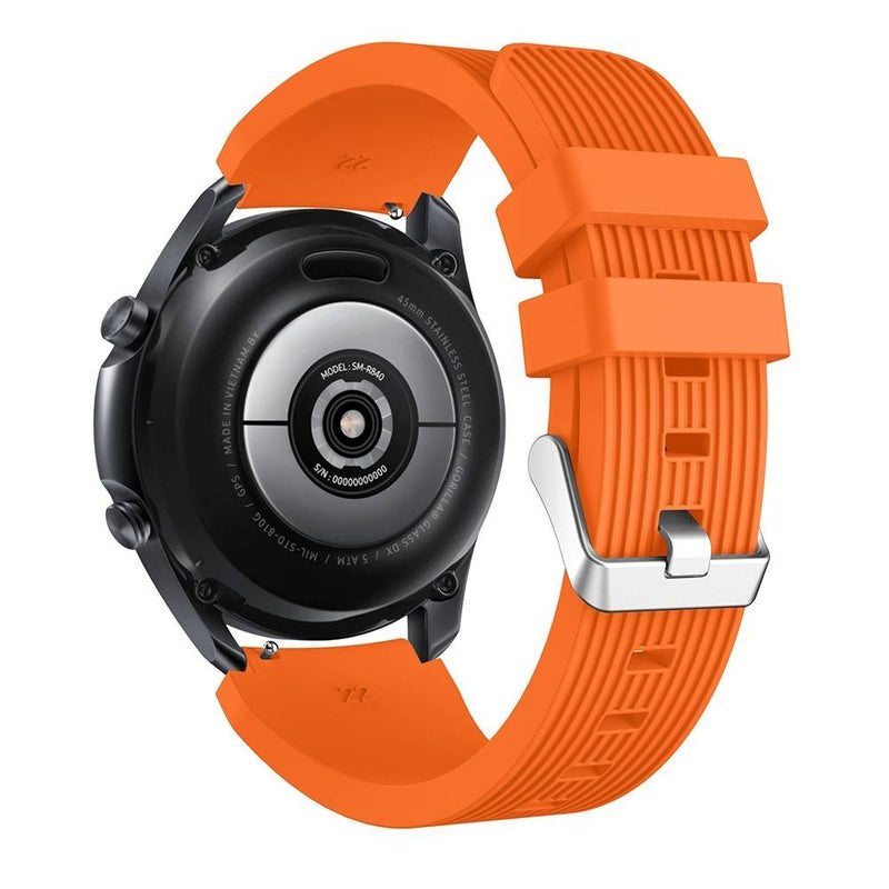 Samsung Galaxy Watch 3 45mm - Silikone urrem 22mm - Passer til håndled omkreds 135-235mm - Orange