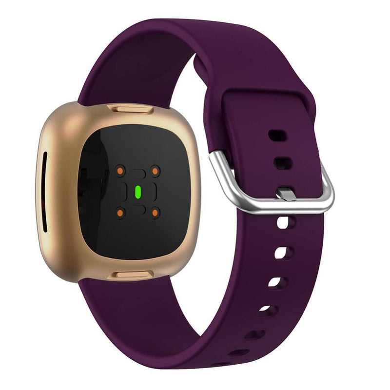 Fitbit Versa 3 - Silikone rem 22mm - Mørkelilla