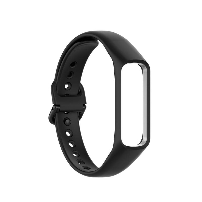 Samsung Galaxy Fit 2 - Silikone rem & ramme i 2-i-1 design - Sort